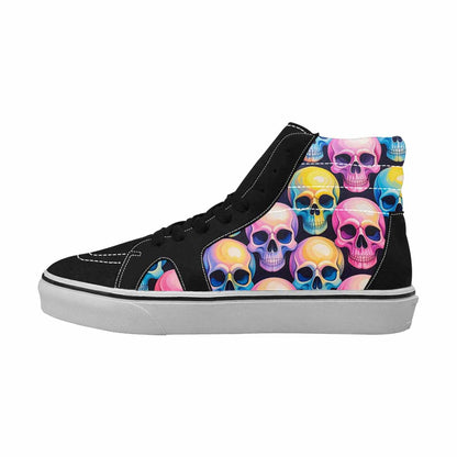 WOMEN'S Dripping Candy Skulls High Top Canvas Y2K Shoes