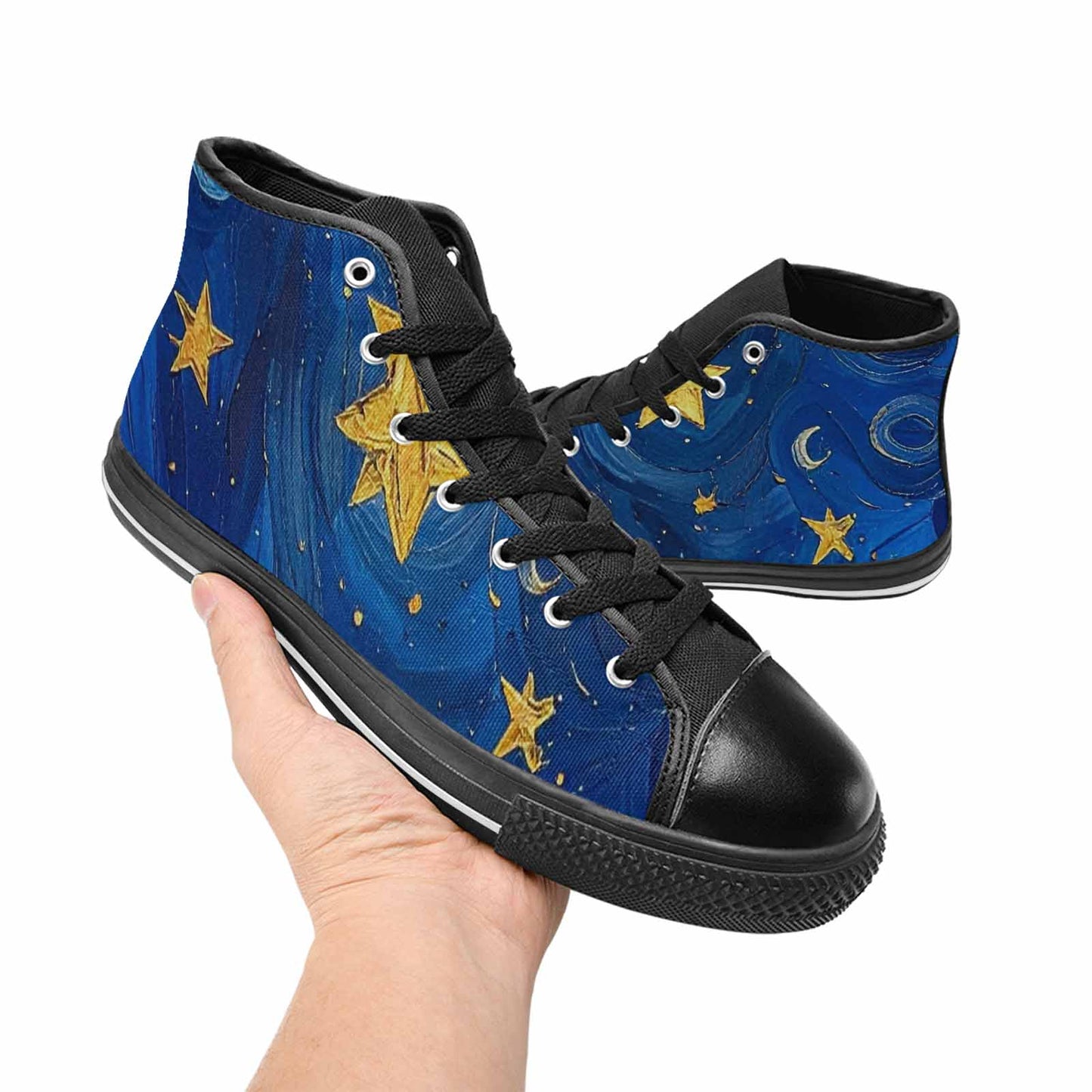 MEN'S Starry Night Galaxy High Top Canvas Y2K Sneakers