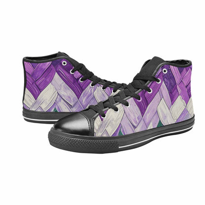 MEN'S Genderqueer Flag Color High Top Canvas Aesthetic Shoes