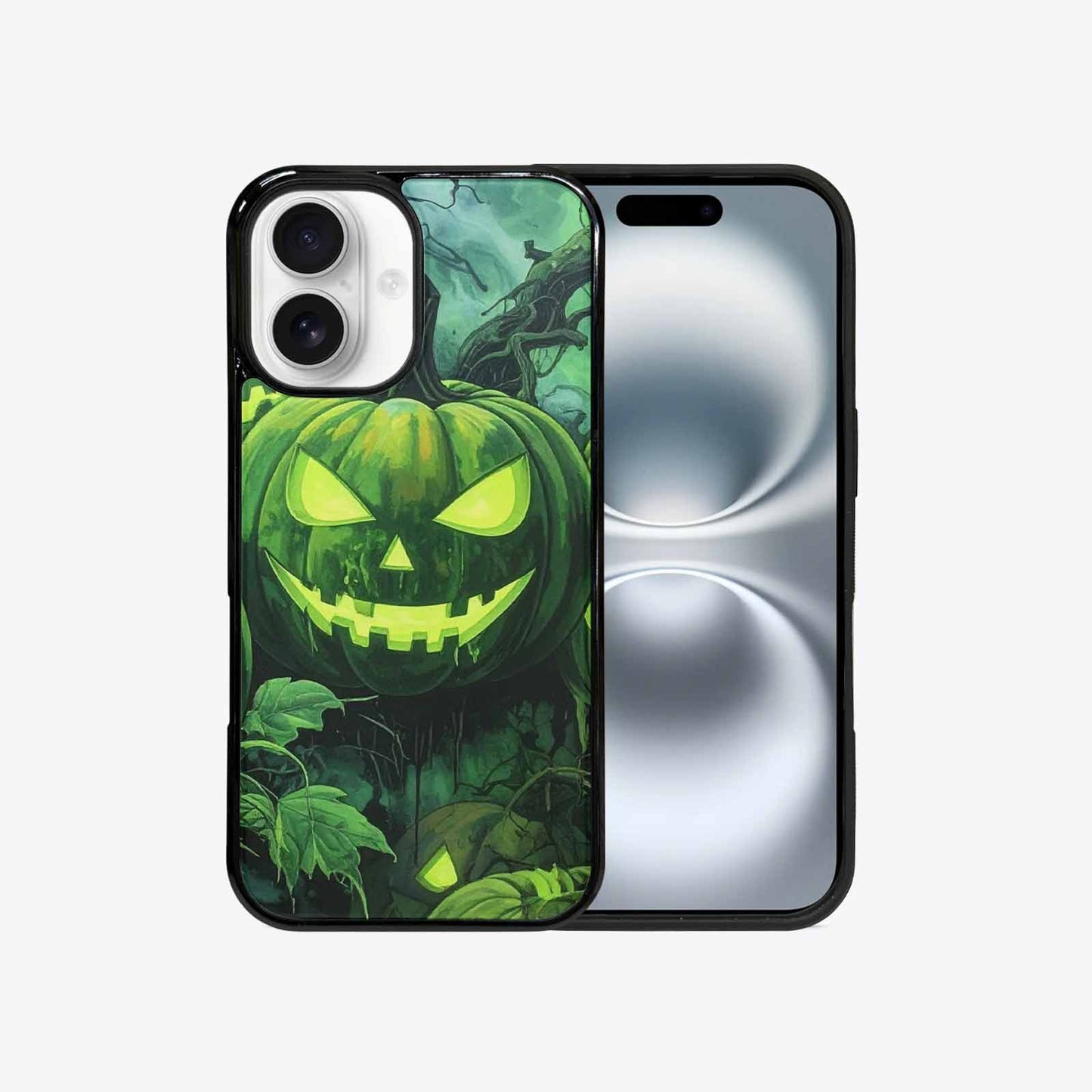 iPhone 16 Case — Halloween Glowing Jackolantern, Custom Designed Case Cover