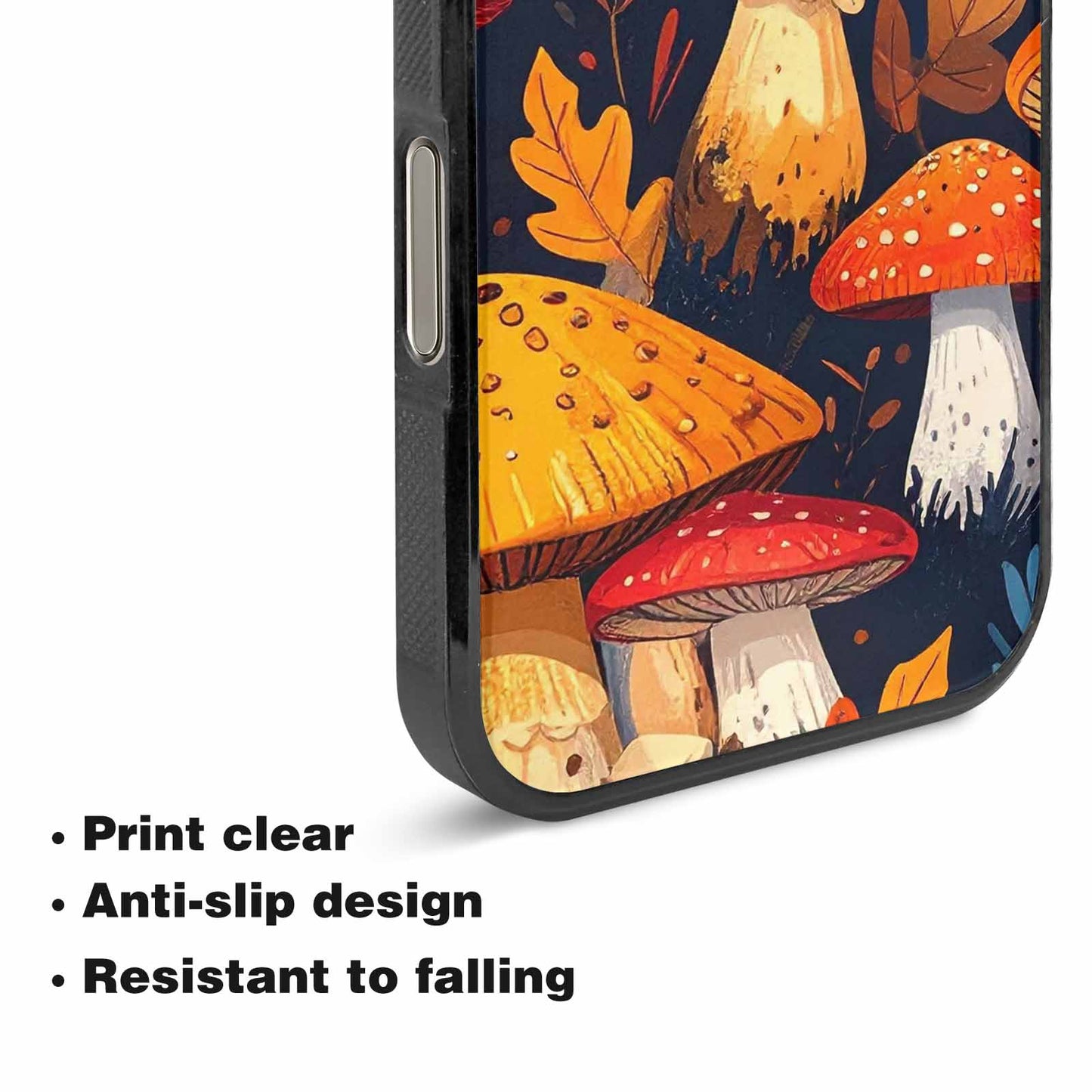 iPhone 16 Pro Case — Bold Autumn Mushroom Bold Autumn Mushroom, Original Design Phone Case