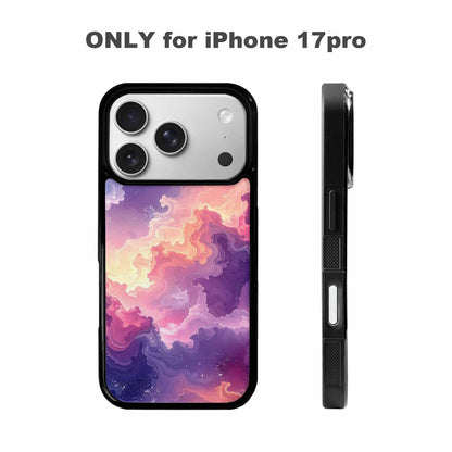 iPhone 17 Pro Case — Seamless Tileable Pattern Of Overlapping Galaxy, Custom Designed Case Cover