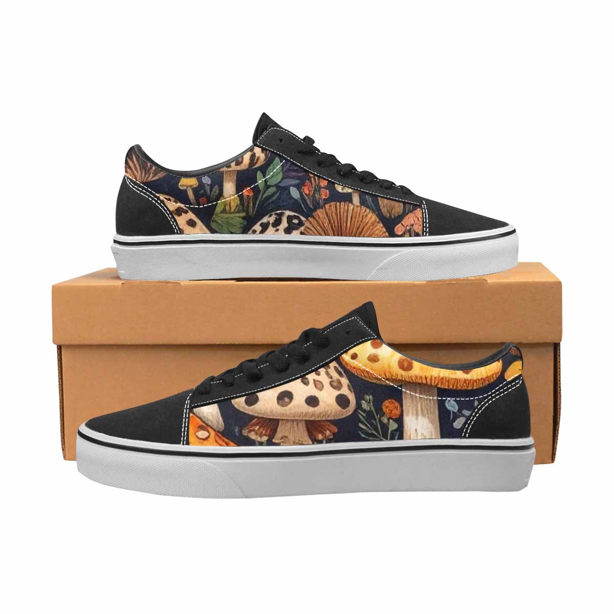 WOMEN'S Mushrooms Lace-Up Canvas Dreamcore Shoes