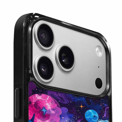 iPhone 17 Pro Case — Cosmic Creature And Object Mashup Galaxy, Custom Print Case Cover