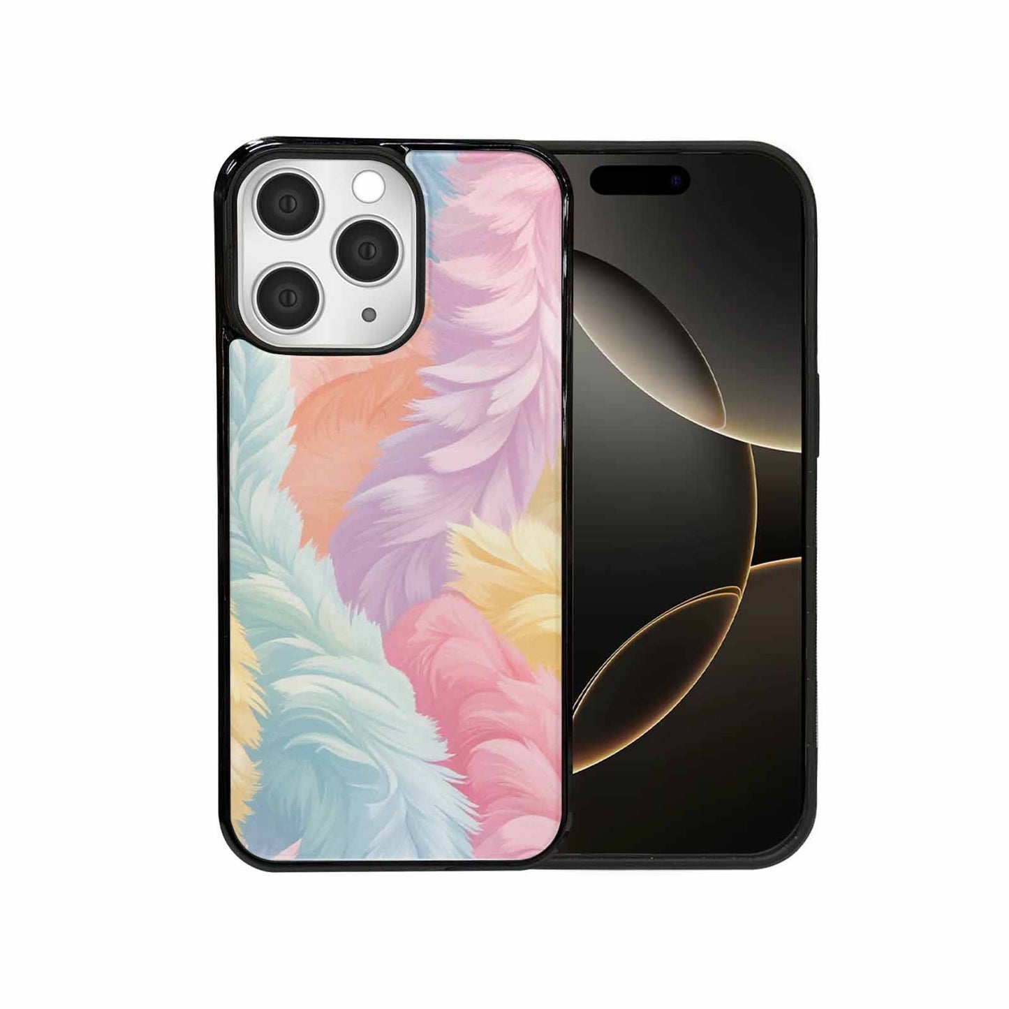 iPhone 15 Pro Max Case — Zebra Pastel Rainbow, Custom Art Phone Cover
