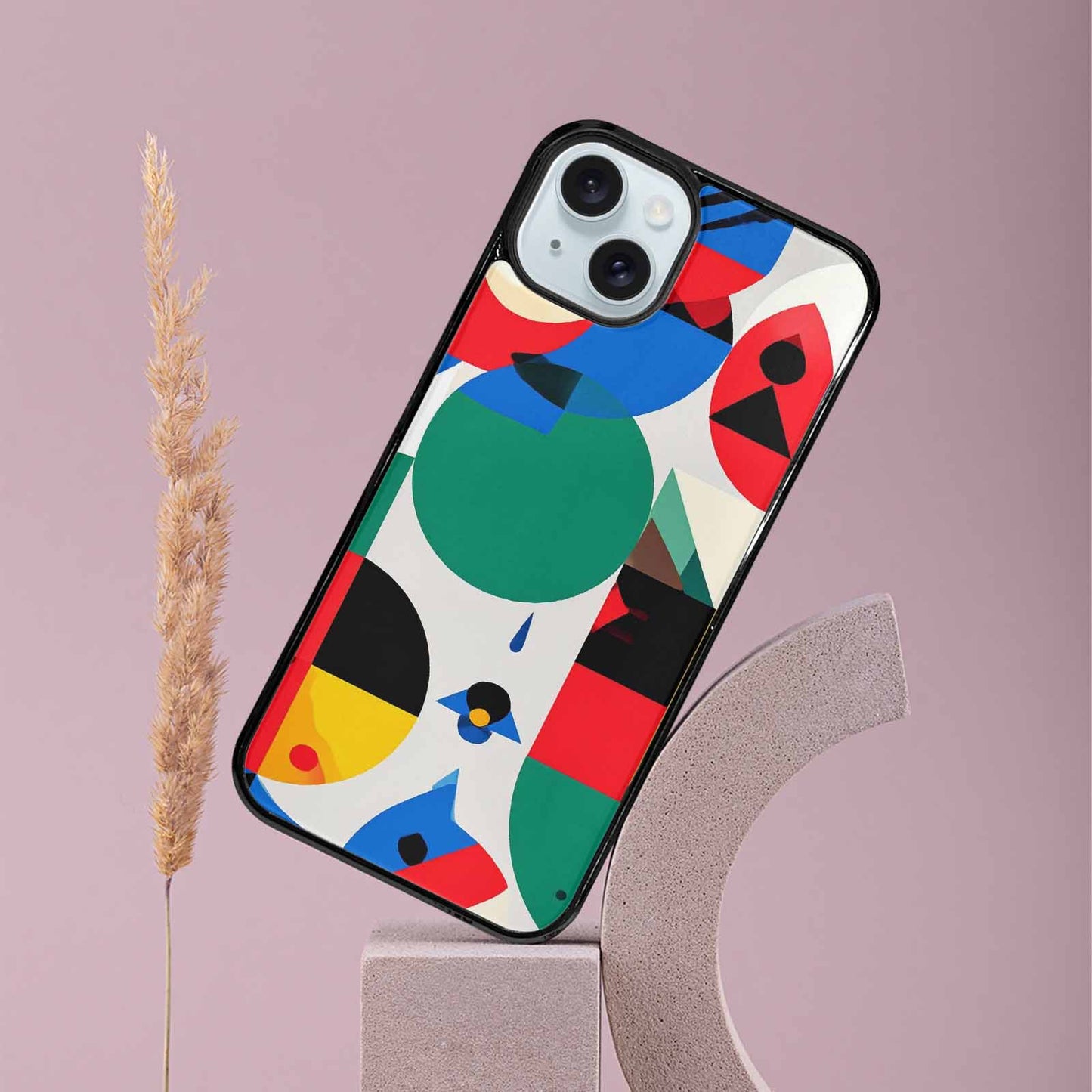 iPhone 15 Plus Case — 1960s Mod Cartoon Art Pattern, Custom Printed Phone Case