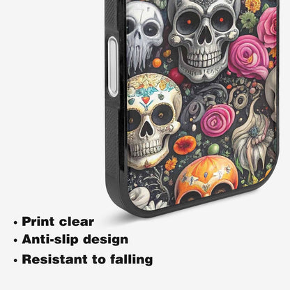 iPhone 16 Case — Greyscale Black And White Dark Black, Custom Phone Case