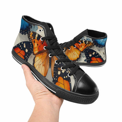 MEN'S Butterfly Wing High Top Canvas Cottagecore Shoes
