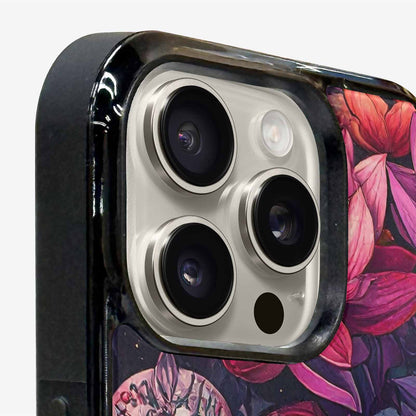 iPhone 16 Pro Case — Lotus Many Hundreds Of Skulls Art, Unique Phone Case Design