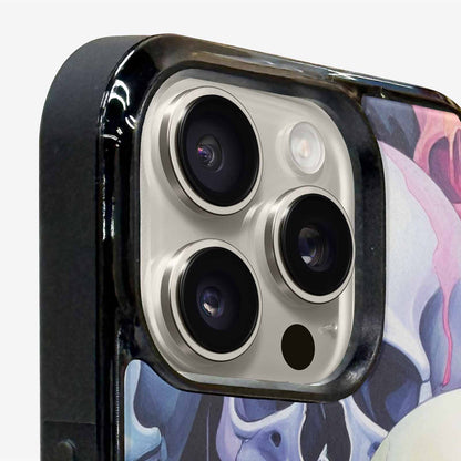 iPhone 15 Pro Max Case — Dark Black And White Color Tone, Original Design Phone Case