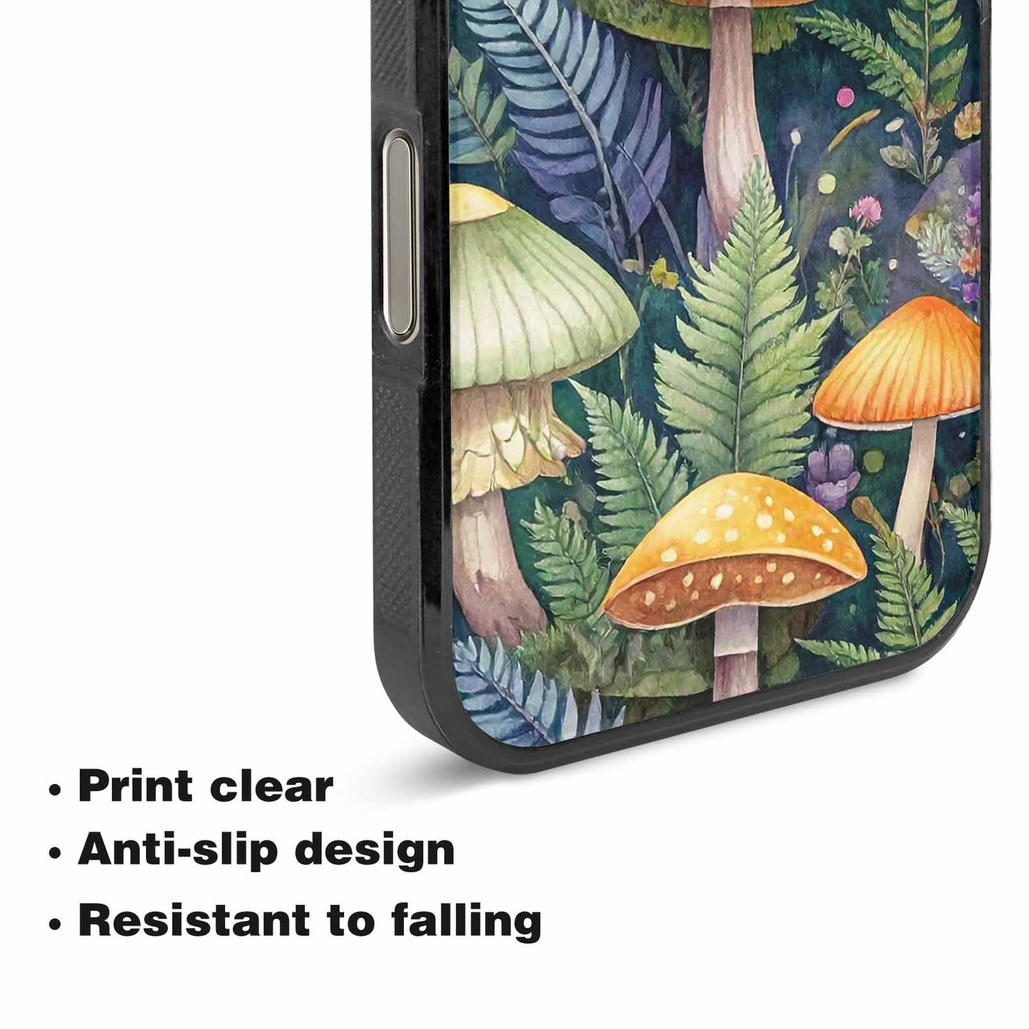 iPhone 16 Pro Max Case — Mushrooms Botanicalmushrooms P, Customized Protective Case
