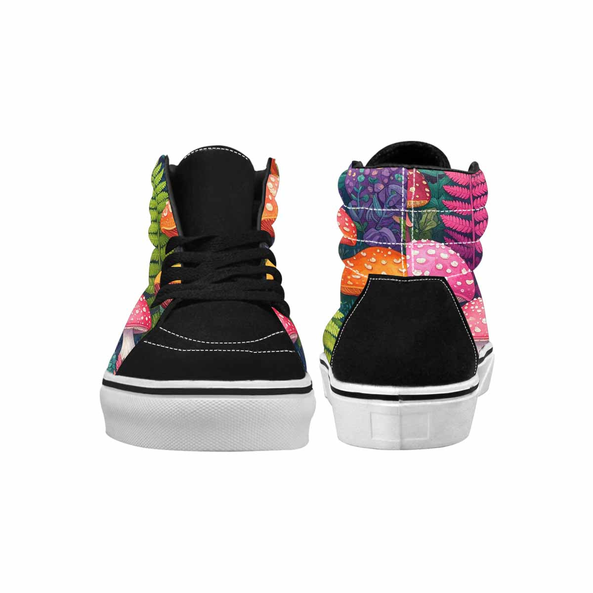 MEN'S Mushrooms  Botanical Mushrooms High Top Canvas Dreamlike Custom Shoes