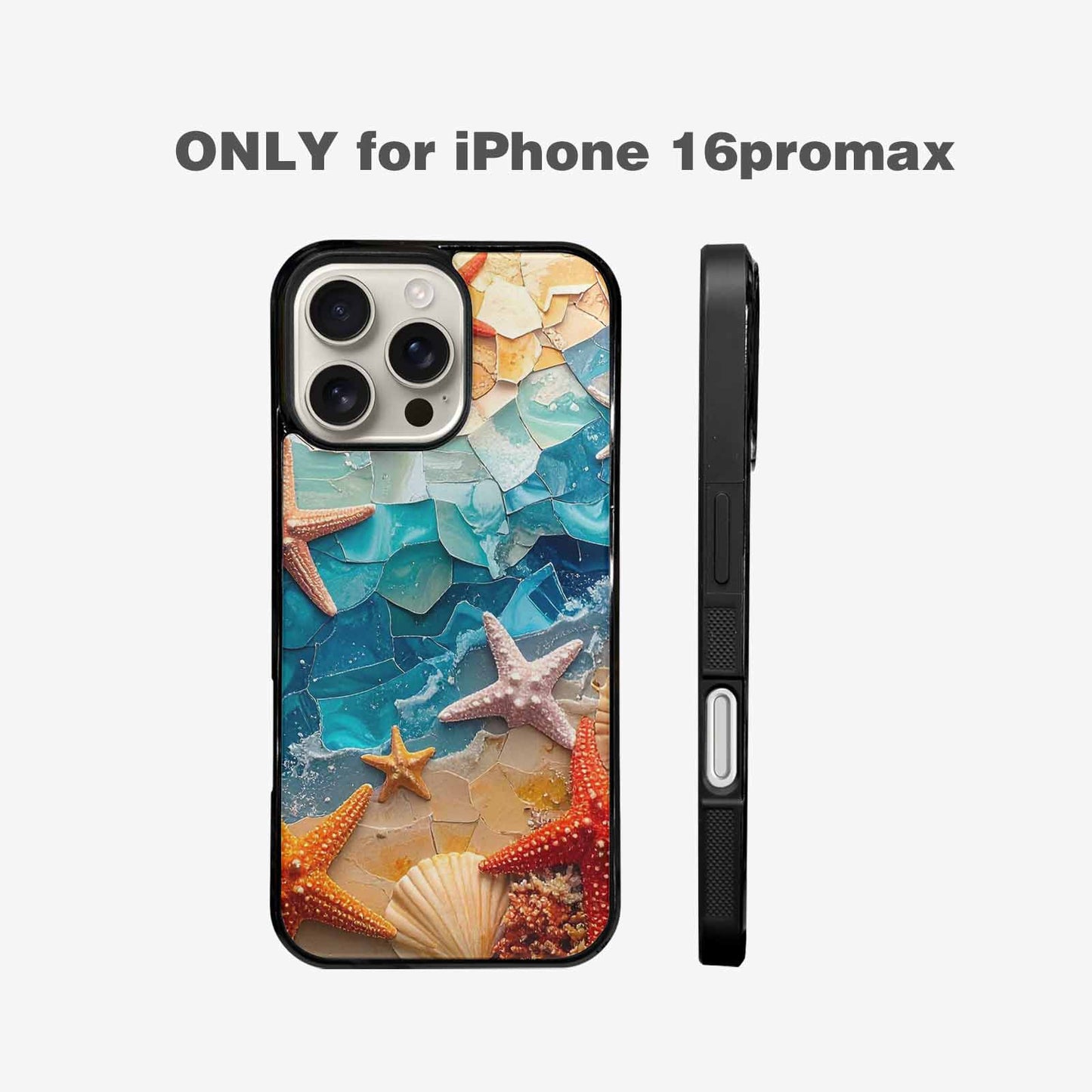 iPhone 16 Pro Max Case — Starfish Cluster Starfish Cluster Pattern Hundreds, Custom Printed Phone Case