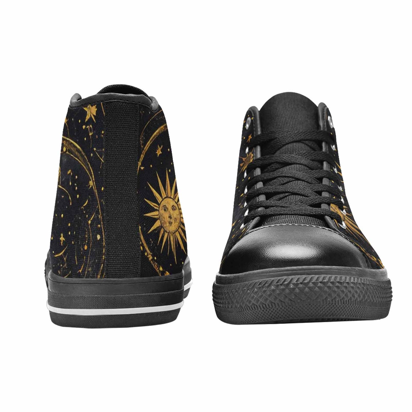 WOMEN'S Zodiac Constellation Star High Top Canvas Cottagecore Custom Shoes