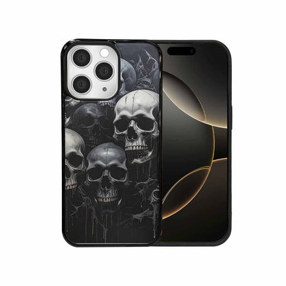 iPhone 15 Pro Max Case — Grey Dark Black And Grey Tones, Custom Phone Case