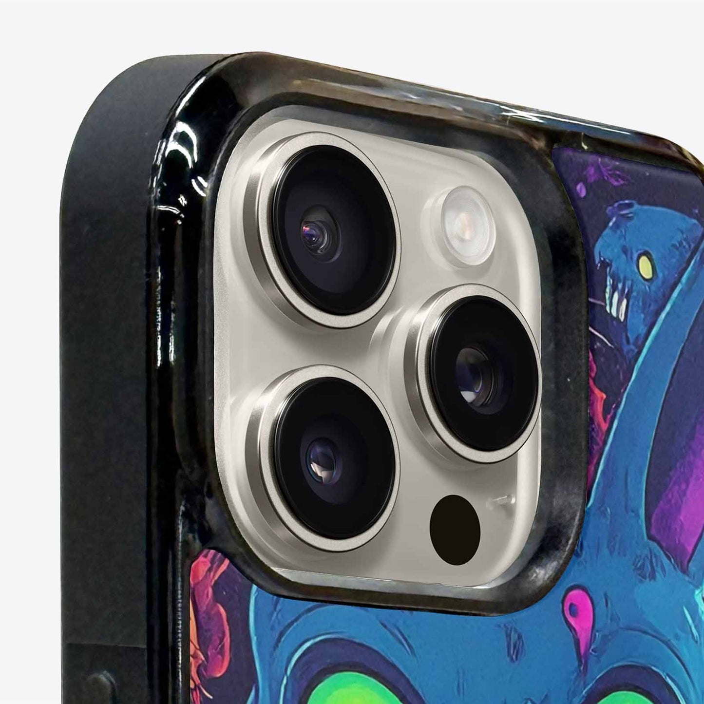 iPhone 16 Pro Case — Mixed Toxic Glow Creature Pattern Hundreds, Custom Print Case Cover