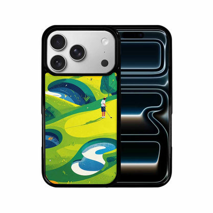 iPhone 17 Pro Case — Golf Cartoon Art Pattern Cartoon Cute, Custom Phone Case