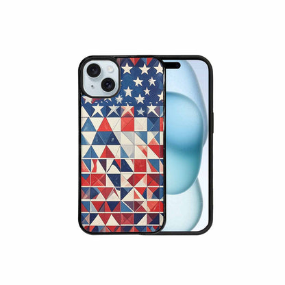 iPhone 15 Plus Case — Small American Flag Stars And Stripes, Original Design Phone Case