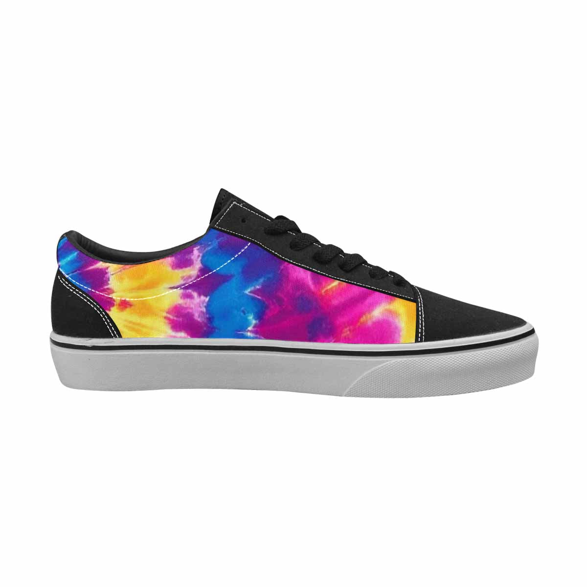MEN'S Tie Dye Spiral Canvas Lace-Up Cottagecore Sneakers