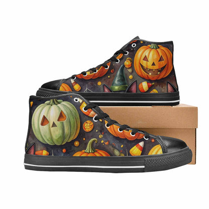 WOMEN'S Halloween High Top Canvas Dark Academia Shoes