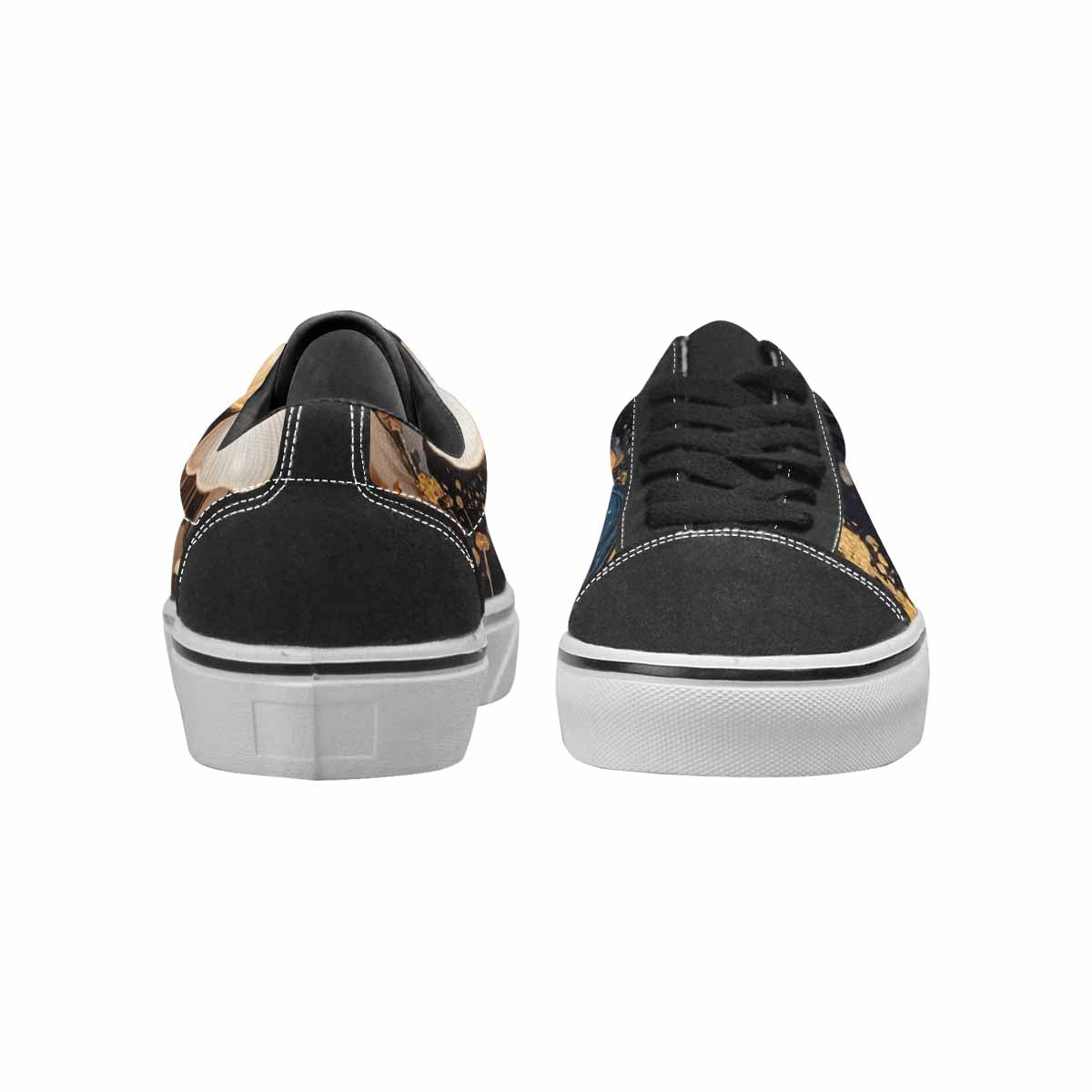 WOMEN'S Mushrooms Lace-Up Canvas Melting Art Custom Sneakers