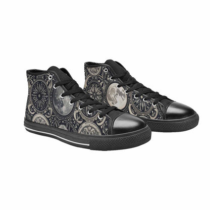 MEN'S Wolves Everywhere Collage High Top Canvas Surreal Custom Shoes