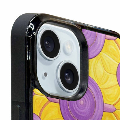 iPhone 15 Case — Intersex Flag Color Theme Small Rainbow, Unique Phone Case Design