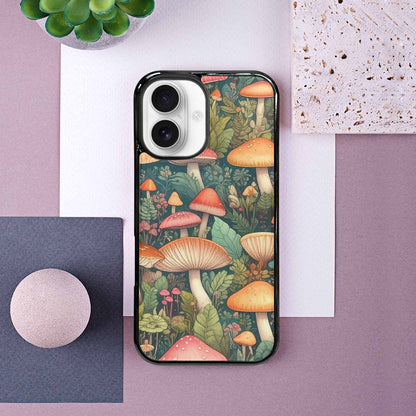 iPhone 16 Case — Mushrooms Botanicalmushrooms P, Original Design Phone Case