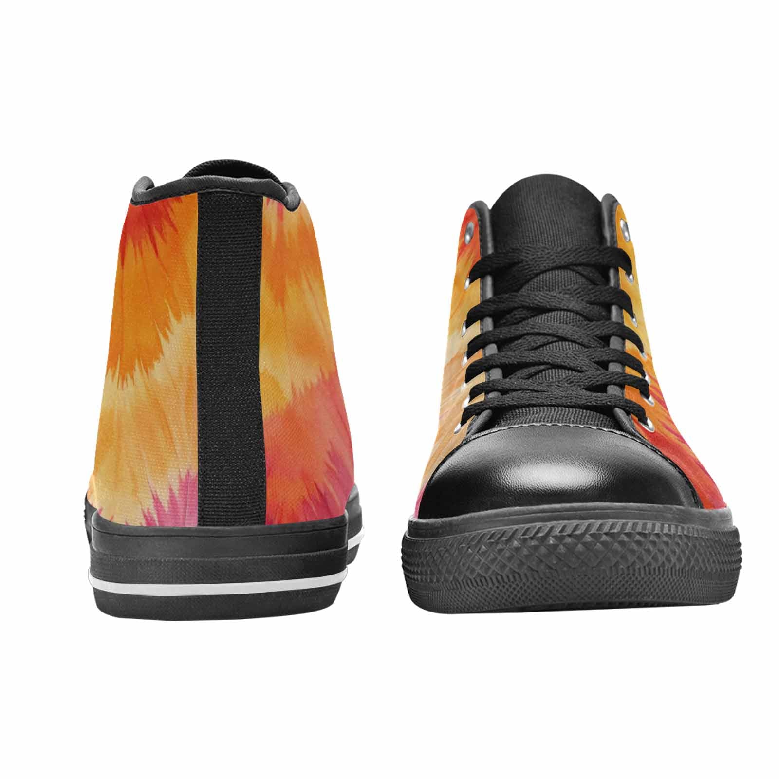 WOMEN'S Tie Dye - High Top Canvas Surreal Custom Sneakers