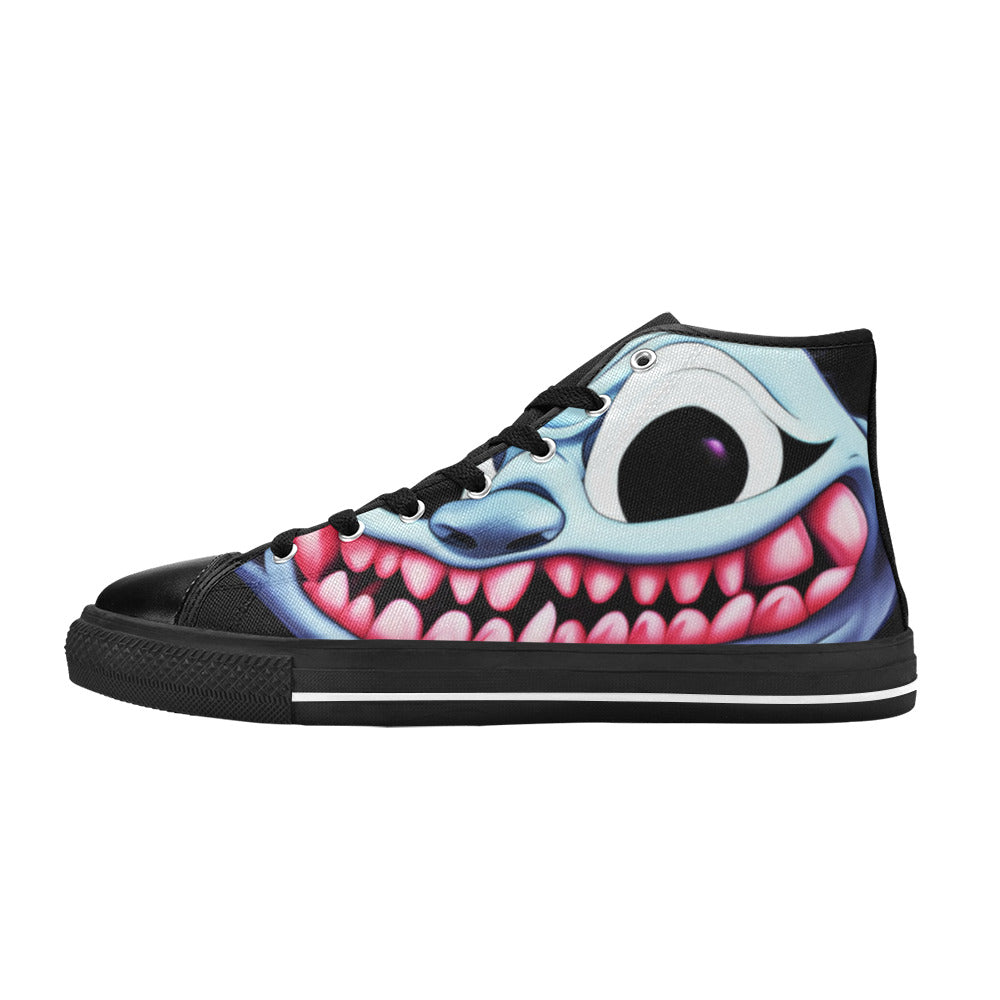 MEN'S Blue Rage Horror 2 High Top Canvas Aesthetic Sneakers