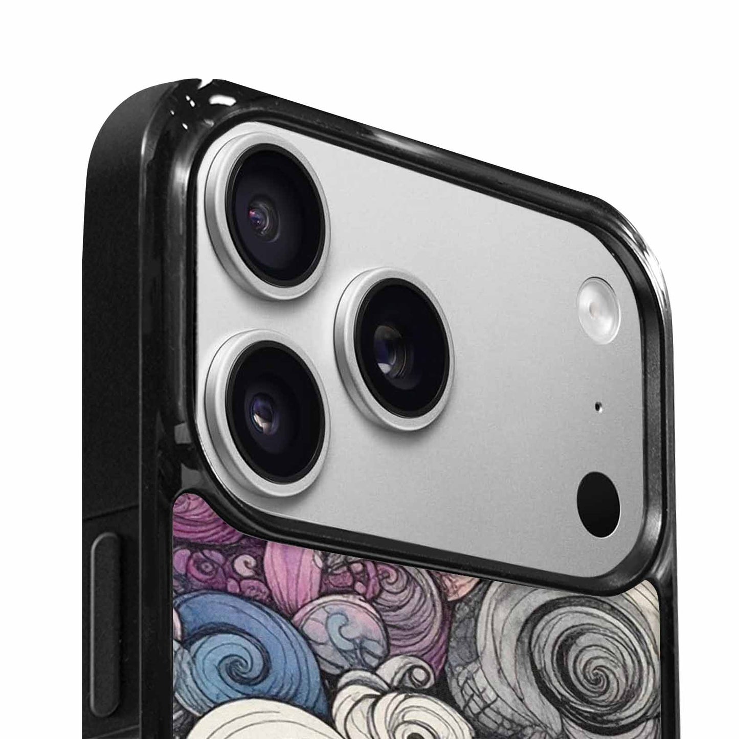 iPhone 17 Pro Max Case — Tie Dye Swirls (black Tie Dye, Personalized Phone Case
