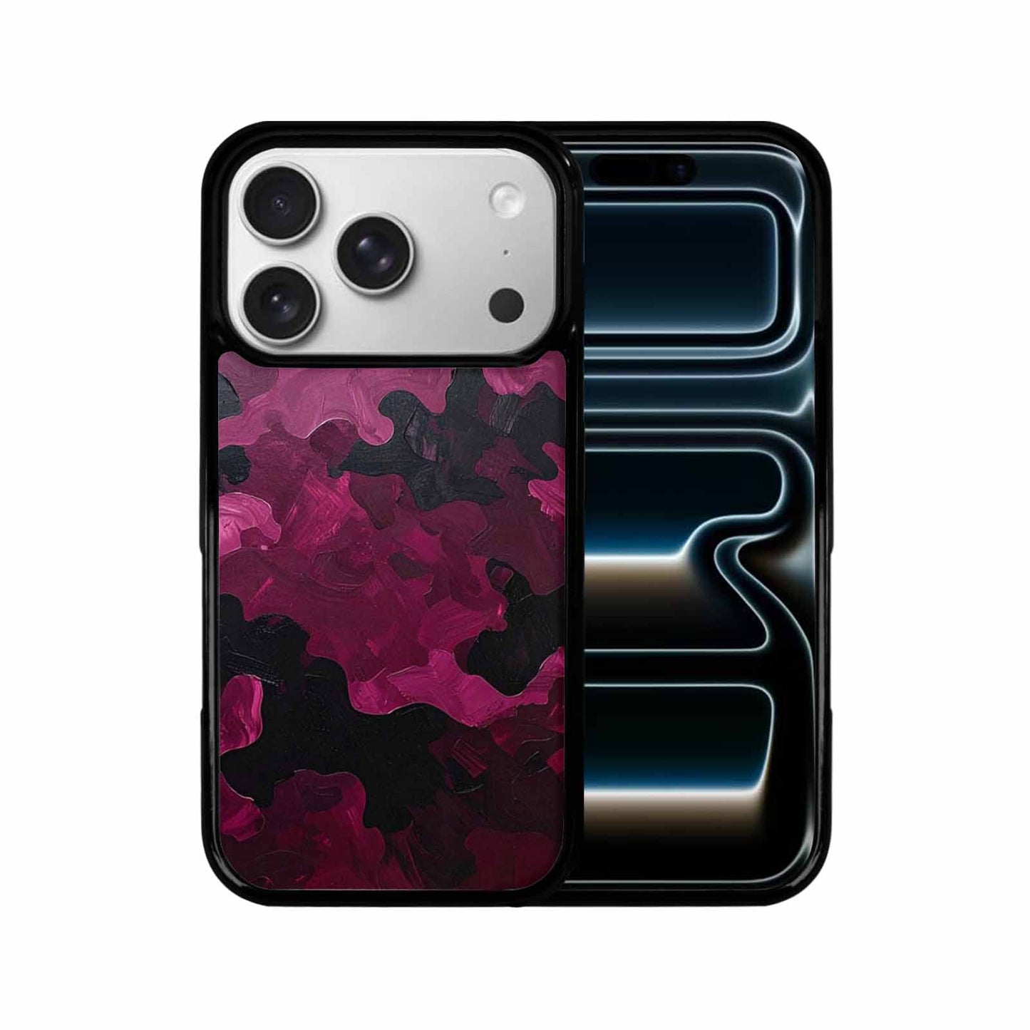 iPhone 17 Pro Case — Seamless Repeating Pattern Of Overlapping Camo, Custom Phone Case