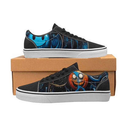 WOMEN'S Melting Moon Smiley Lace-Up Canvas Dreamcore Shoes
