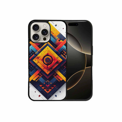 iPhone 16 Pro Max Case — Urban Tribal Tessellation, Custom Art Phone Cover