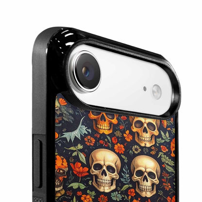 iPhone 17 Air Case — Skulls Halloween Orange Black Small Gothic, Custom Designed Case Cover