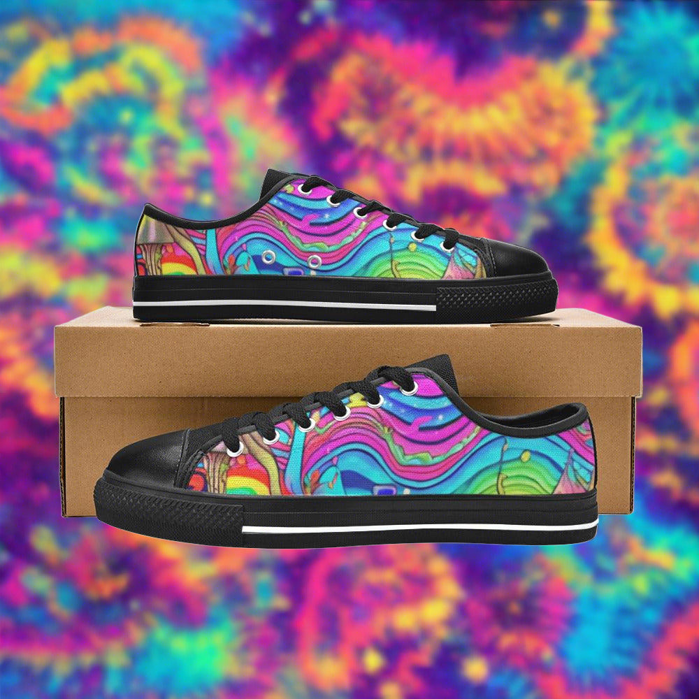 Dragon Amber Gold Custom Bold Art - Freaky Shoes