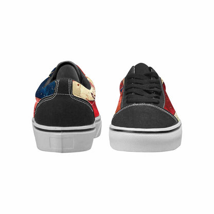 WOMEN'S American Flag Stars Canvas Lace-Up Cottagecore Shoes