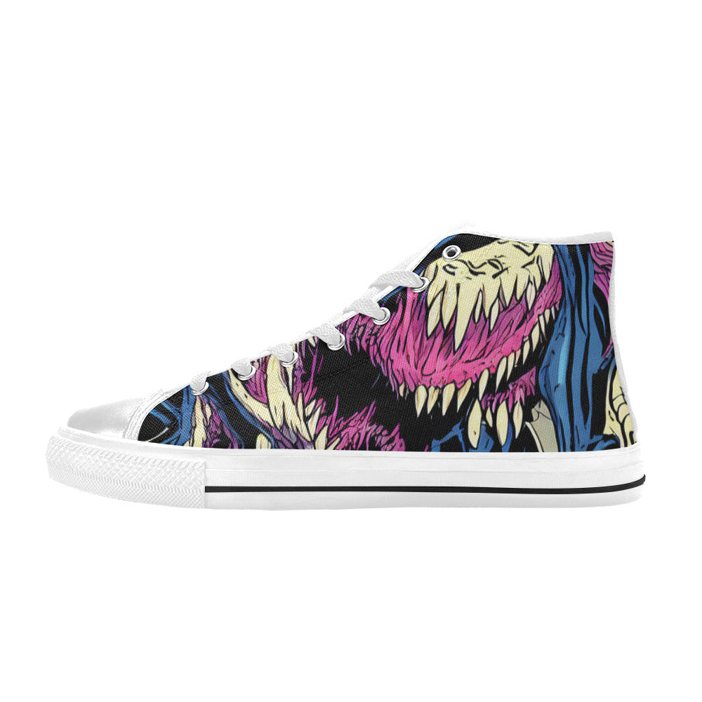 WOMEN'S Cc Long Teeth Long High Top Canvas Grunge Sneakers