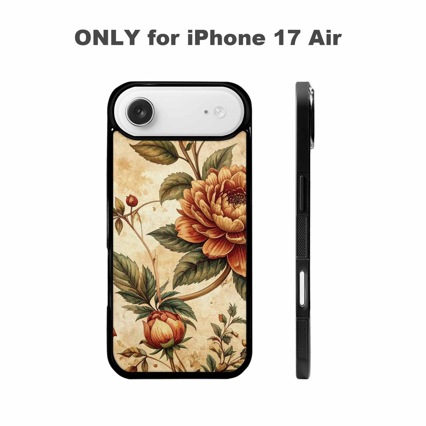 iPhone 17 Air Case — Vintage Botanical Art Pattern Floral, Custom Designed Case Cover