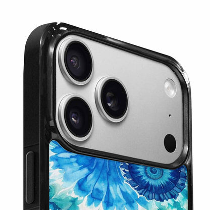 iPhone 17 Pro Case — Tie Dye Ocean Blues Blended Tie, Customized Protective Case