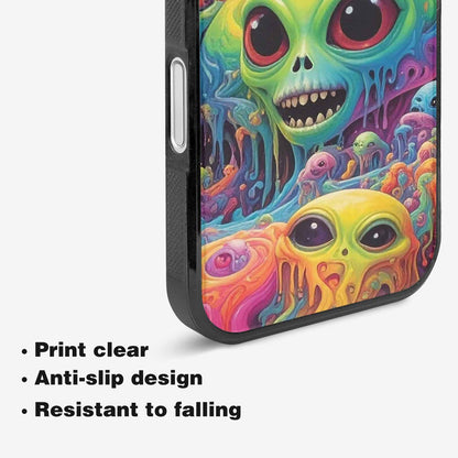 iPhone 16 Case — Aliens Tie Dyemelting Aliens P, Customized Protective Case