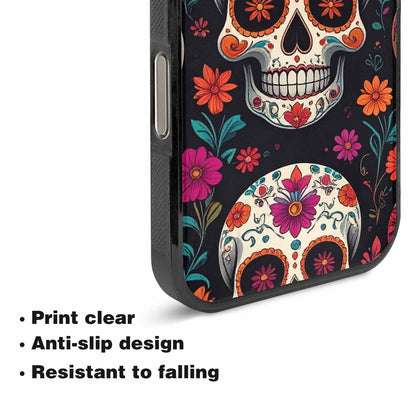 iPhone 16 Pro Max Case — Smaller Skulls Overlapping Seamless Pattern Of, Personalized Phone Case