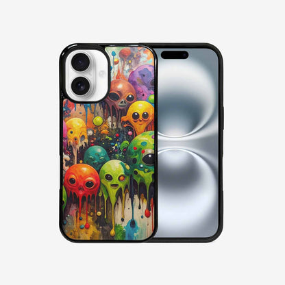iPhone 16 Case — Aliens Camomelting Aliens Patt Tuu, Personalized Phone Case