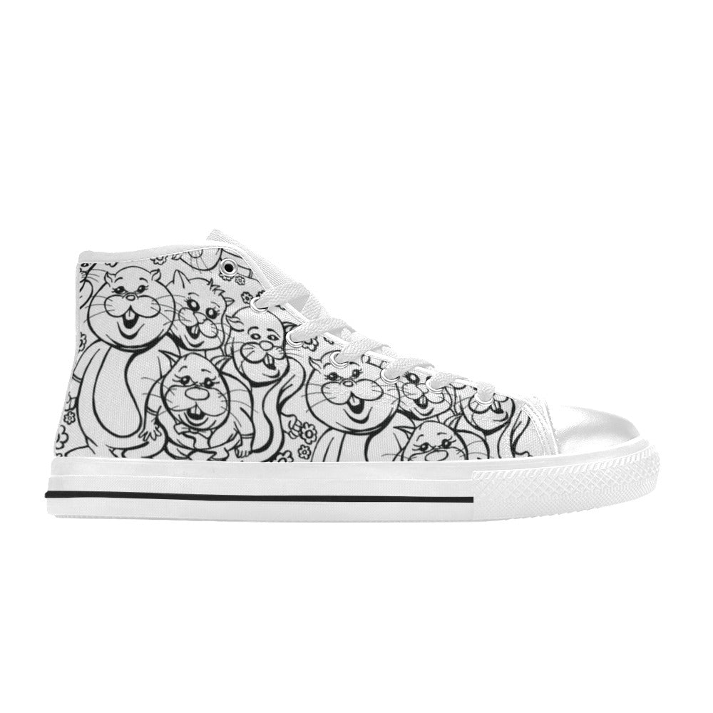 MEN'S Rabbits Monster Art Pen High Top Canvas Y2K Sneakers