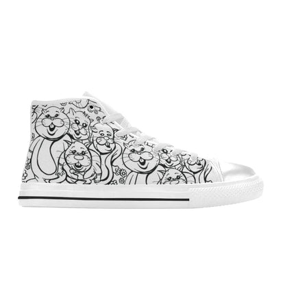 MEN'S Rabbits Monster Art Pen High Top Canvas Y2K Sneakers