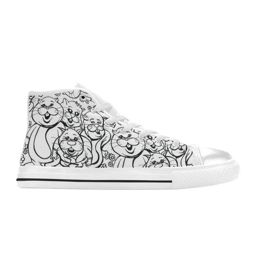 MEN'S Rabbits Monster Art Pen High Top Canvas Y2K Sneakers