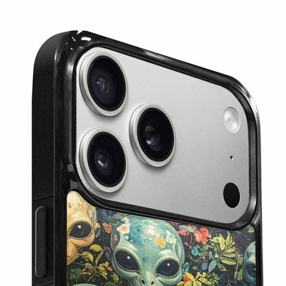 iPhone 17 Pro Max Case — Aliens Pattern Hundreds Of Alien Scifi, Custom Printed Phone Case