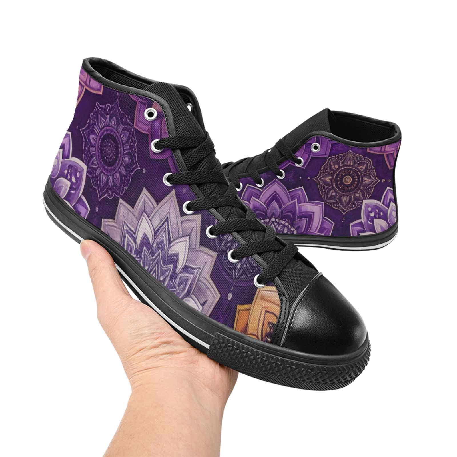 WOMEN'S Mandala High Top Canvas Dreamcore Sneakers