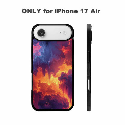 iPhone 17 Air Case — Seamless Tileable Pattern Of Overlapping Galaxy, Custom Printed Phone Case