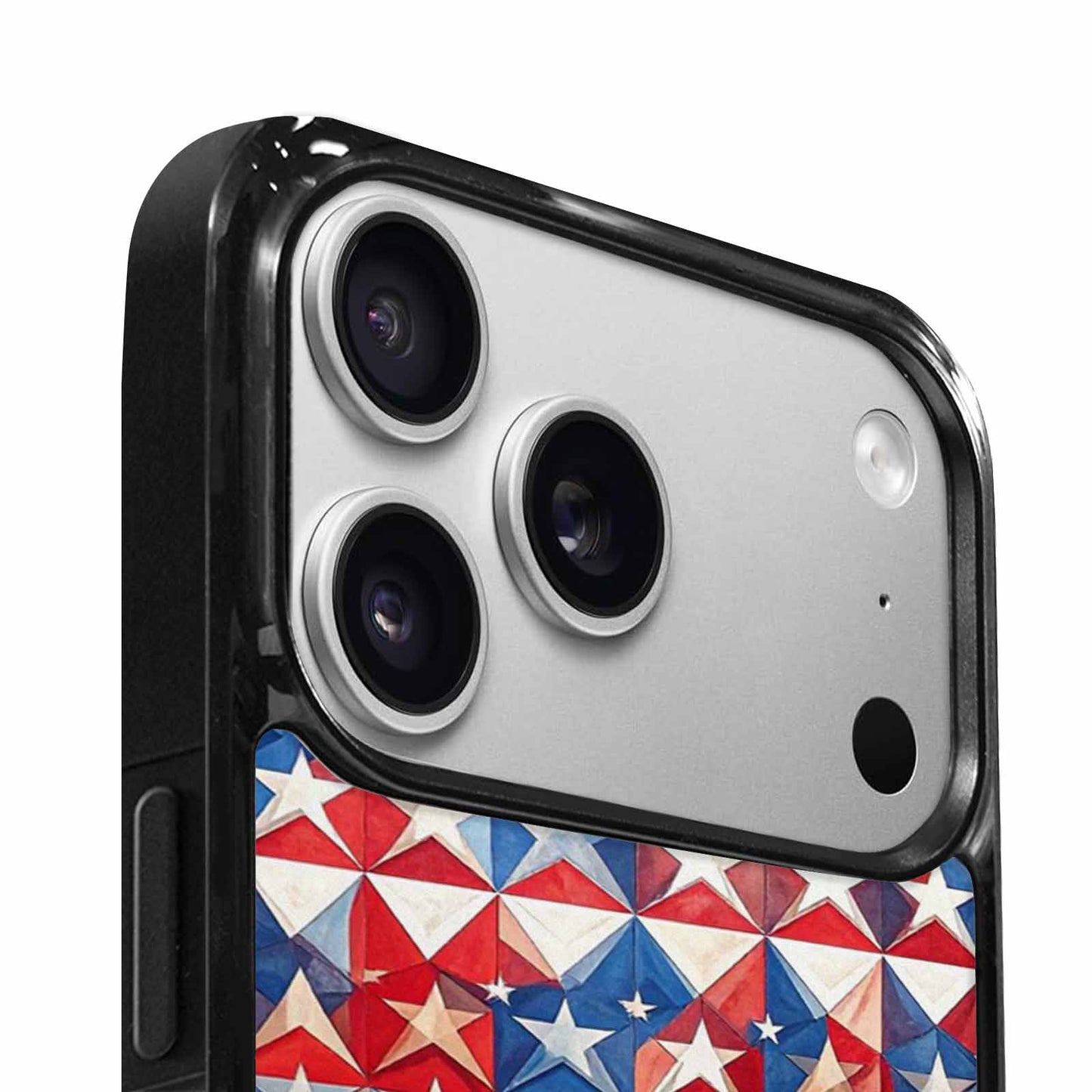 iPhone 17 Pro Case — Small American Flag Stars And Galaxy, Custom Made Phone Cover